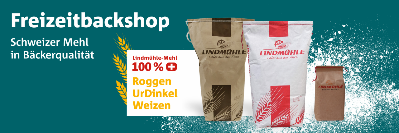 Der Freizeitbackshop bietet Schweizer Mehl in Bäckerqualität